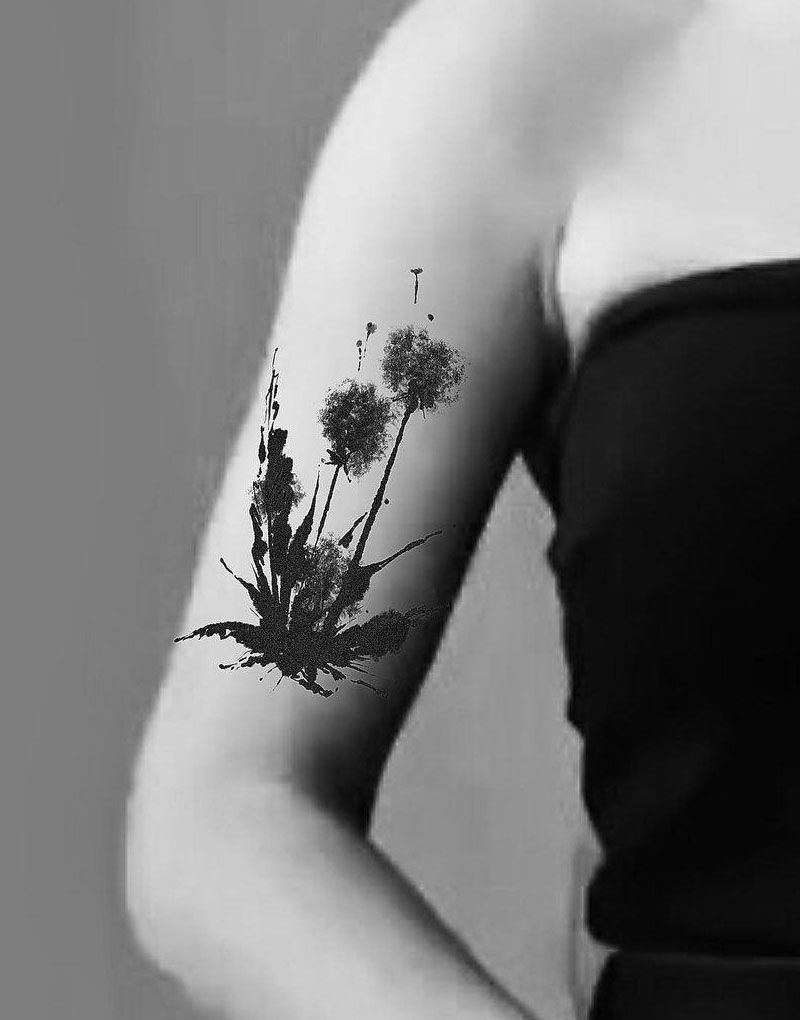 30 Unique Brush Stroke Tattoos You Will Love