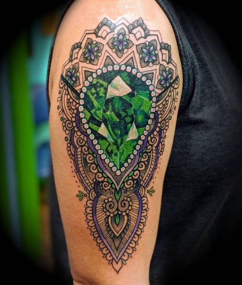 30 Gorgeous Gemstone Tattoos You Must See