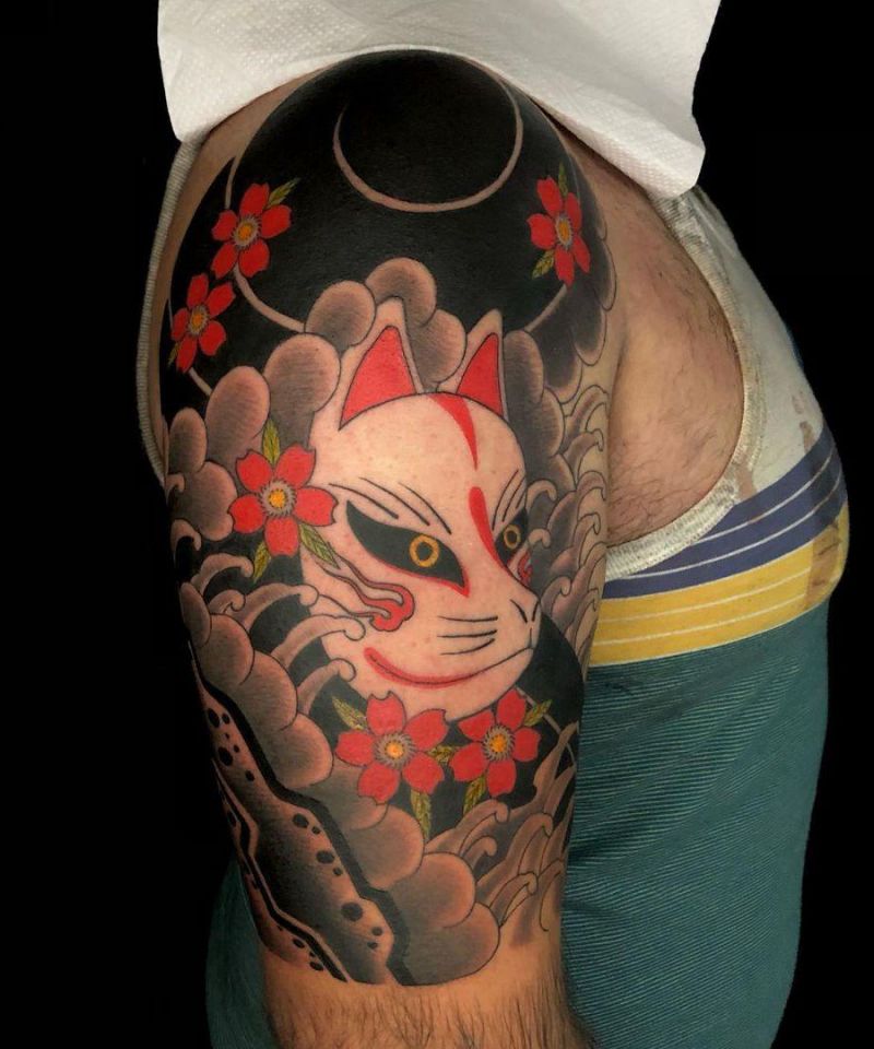 30 Pretty Kitsune Tattoos You Can Copy