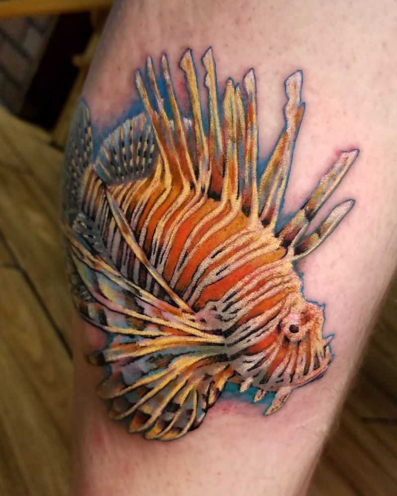 30 Gorgeous Lionfish Tattoos You Must Love