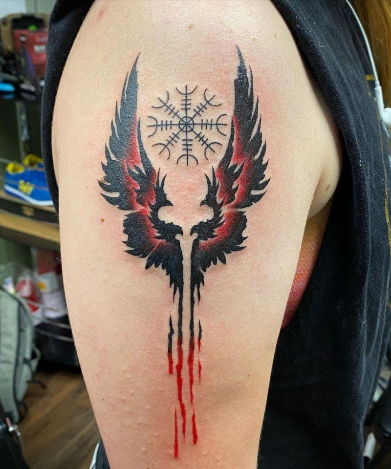 30 Pretty Valkyrie Wings Tattoos for Your Inspiration