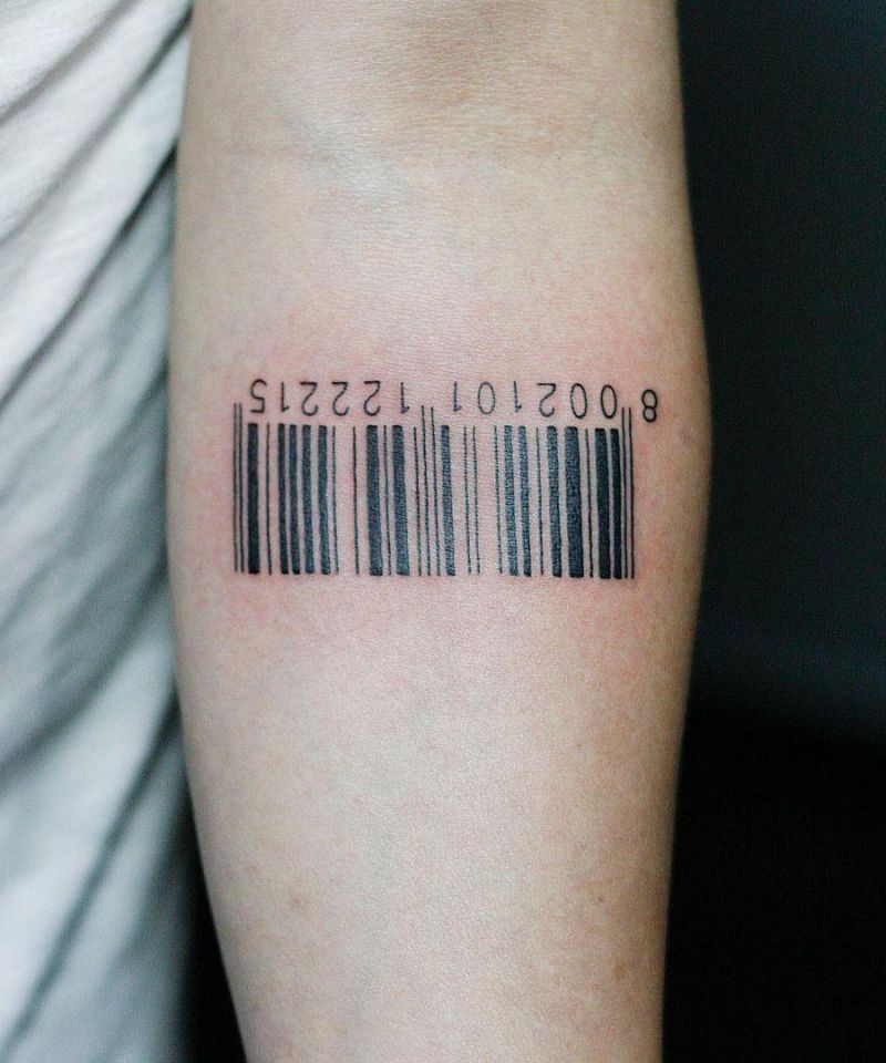 30 Unique Barcode Tattoos You Can Copy