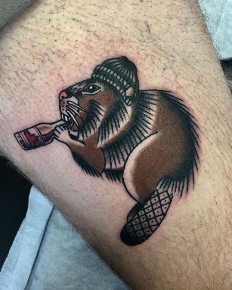 30 Cute Beaver Tattoos You Can’t Miss