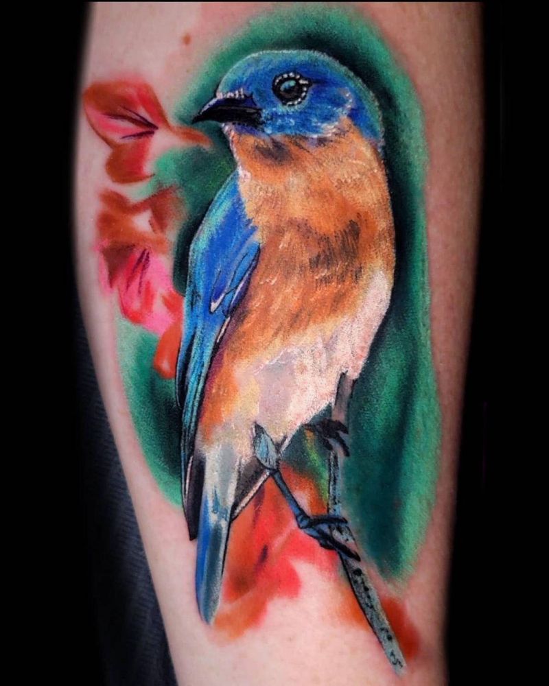 30 Pretty Bluebird Tattoos for Your Inspiration