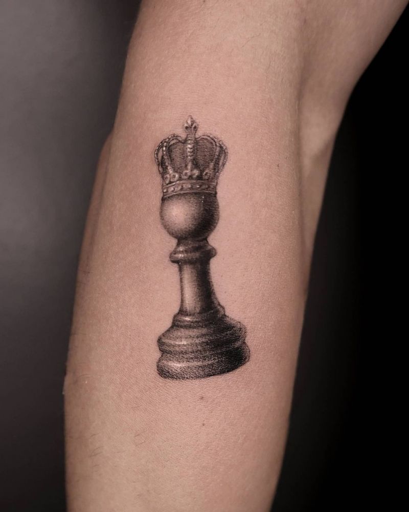 30 Pretty Chess Tattoos You Will Love