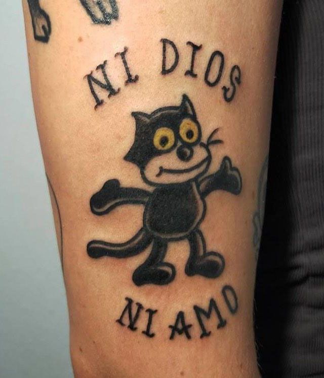 30 Cute Felix The Cat Tattoos You Must Love