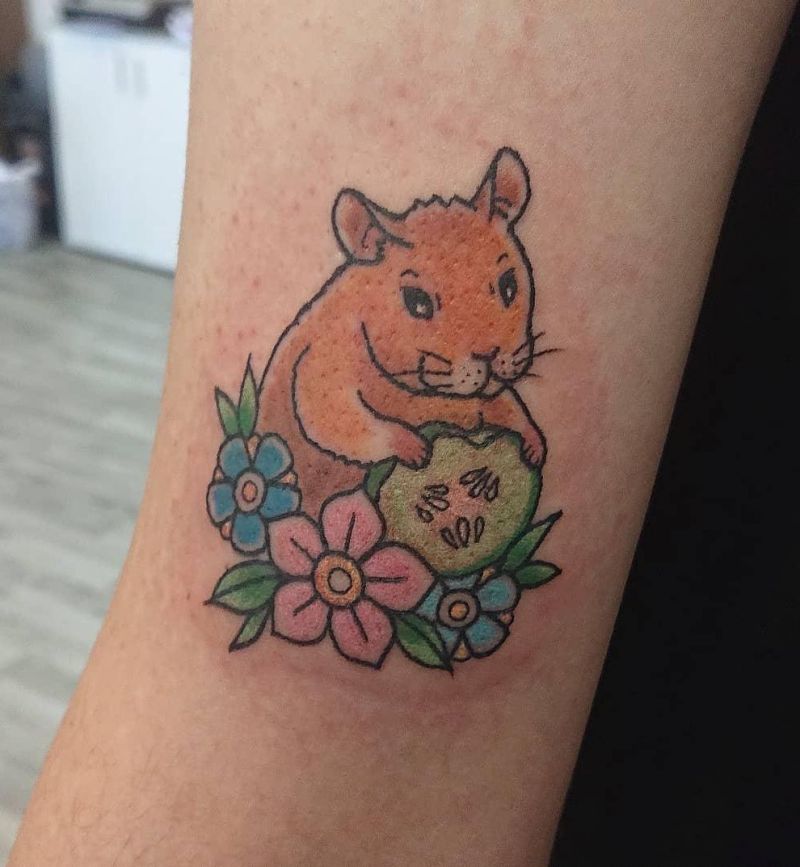 30 Cute Hamster Tattoos You Must See