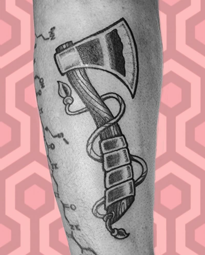 30 Gorgeous Hatchet Tattoos to Inspire You