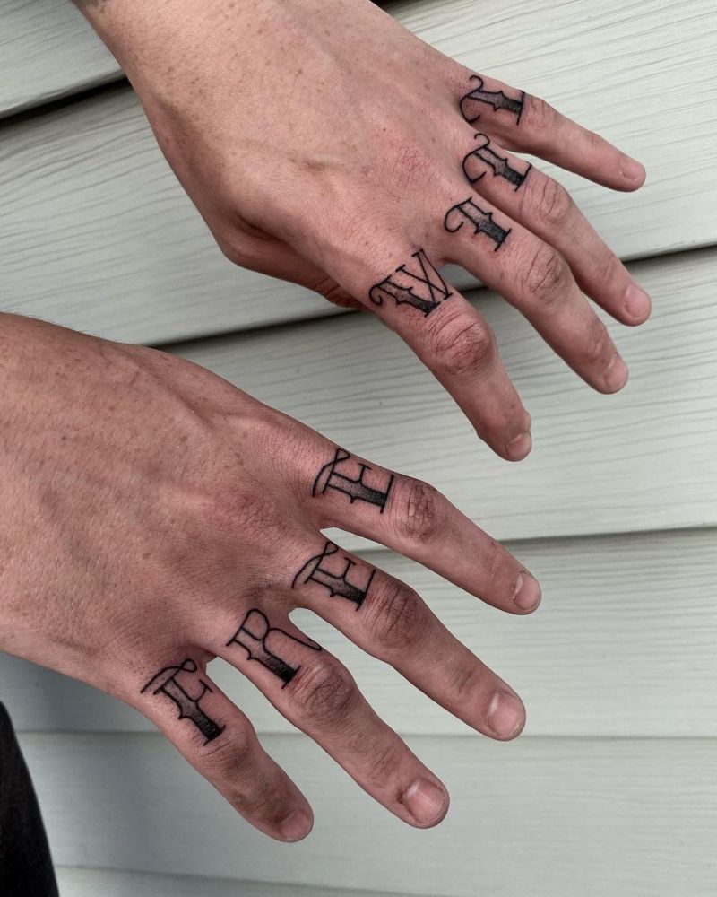 30 Perfect Knuckle Tattoos for Your Inspiration