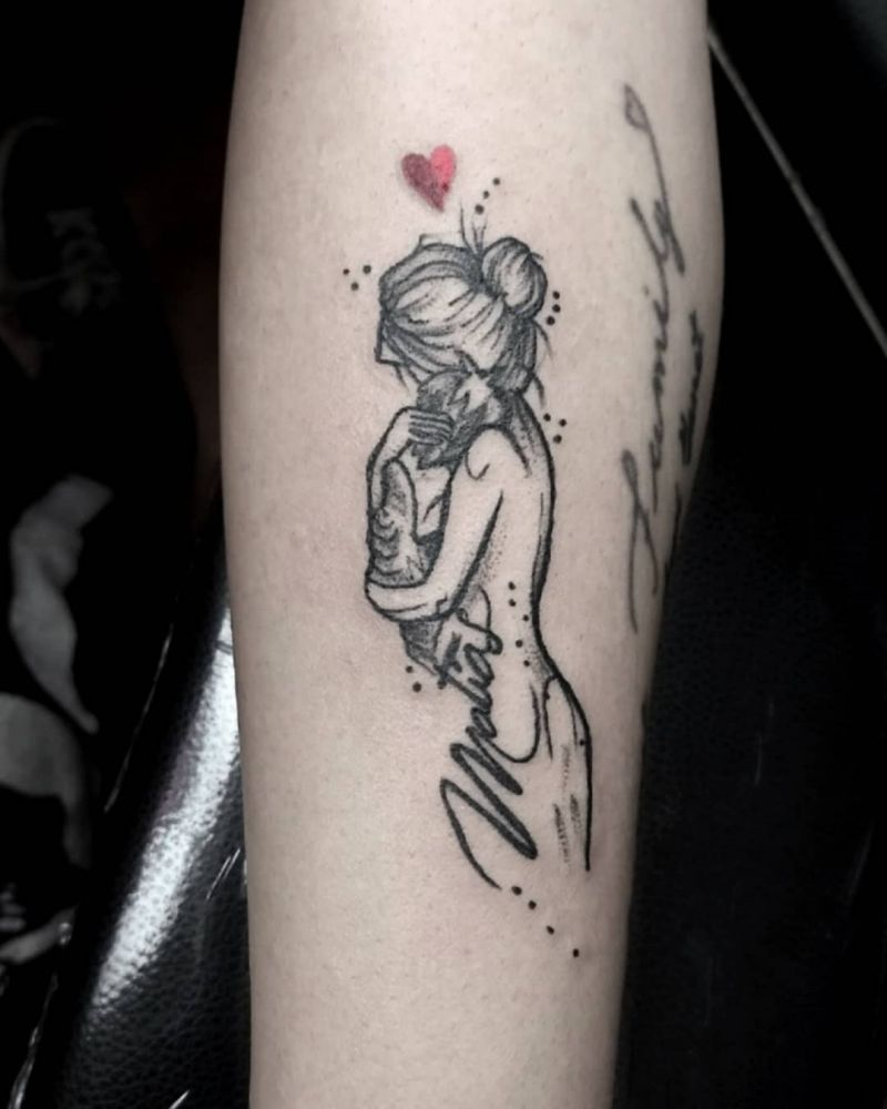 30 Delicate Mother Love Tattoos You Won't Regret