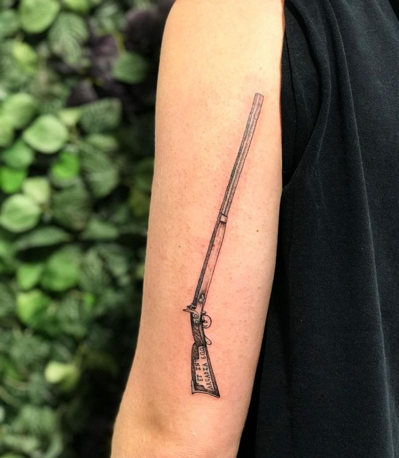 30 Pretty Rifle Tattoos You Can Copy