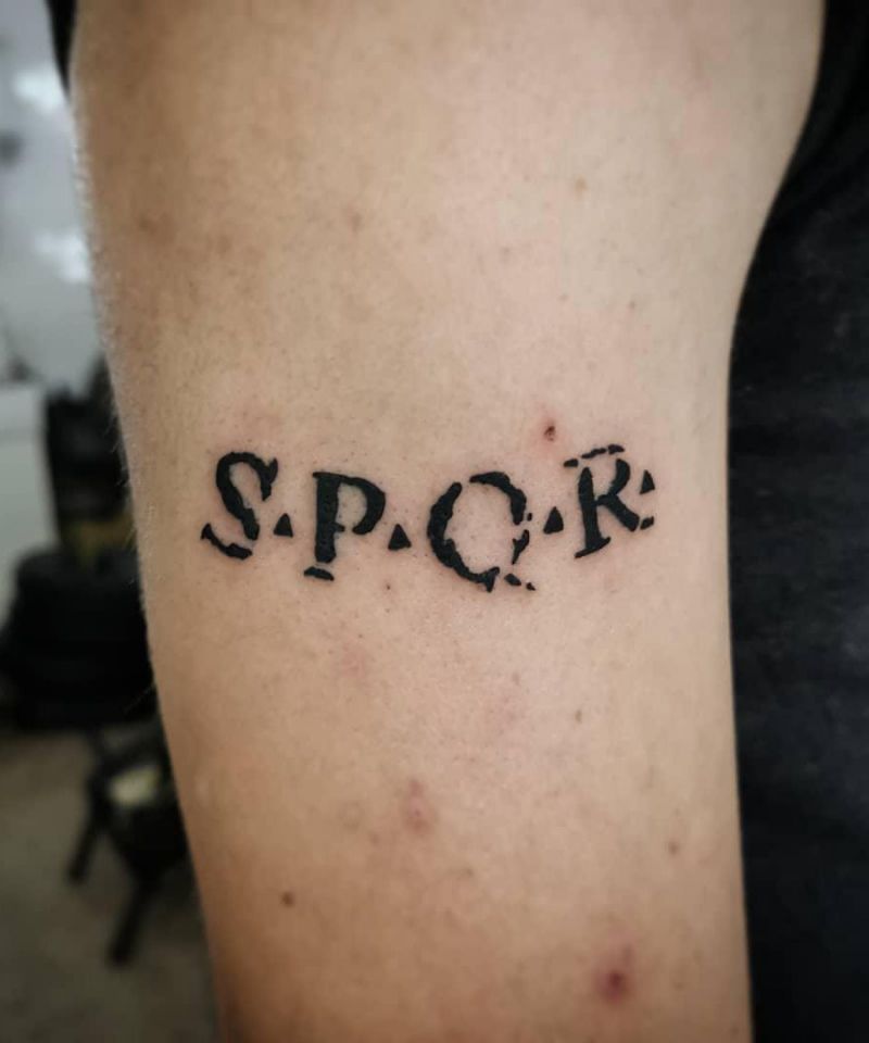 30 Unique SPQR Tattoos You Must See