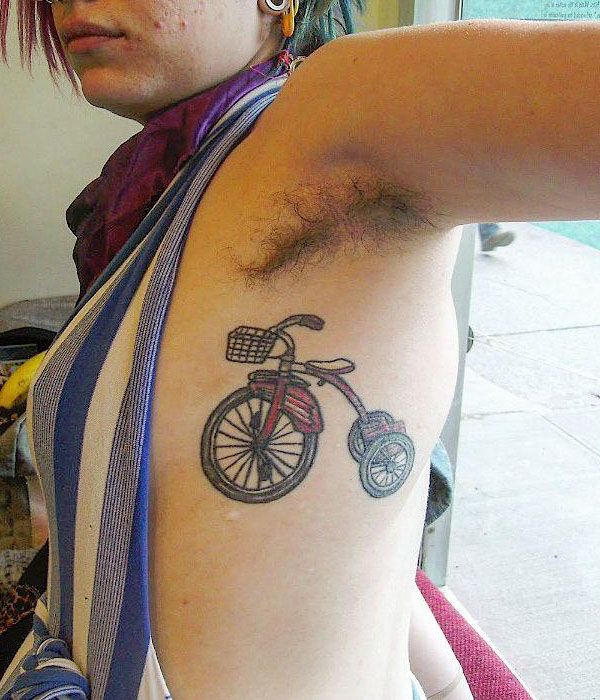 12 Pretty Tricycle Tattoos to Inspire You