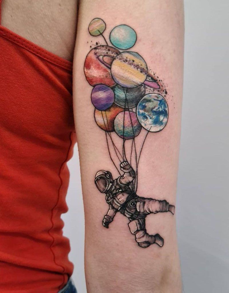 30 Pretty Astronaut Tattoos You Must Try