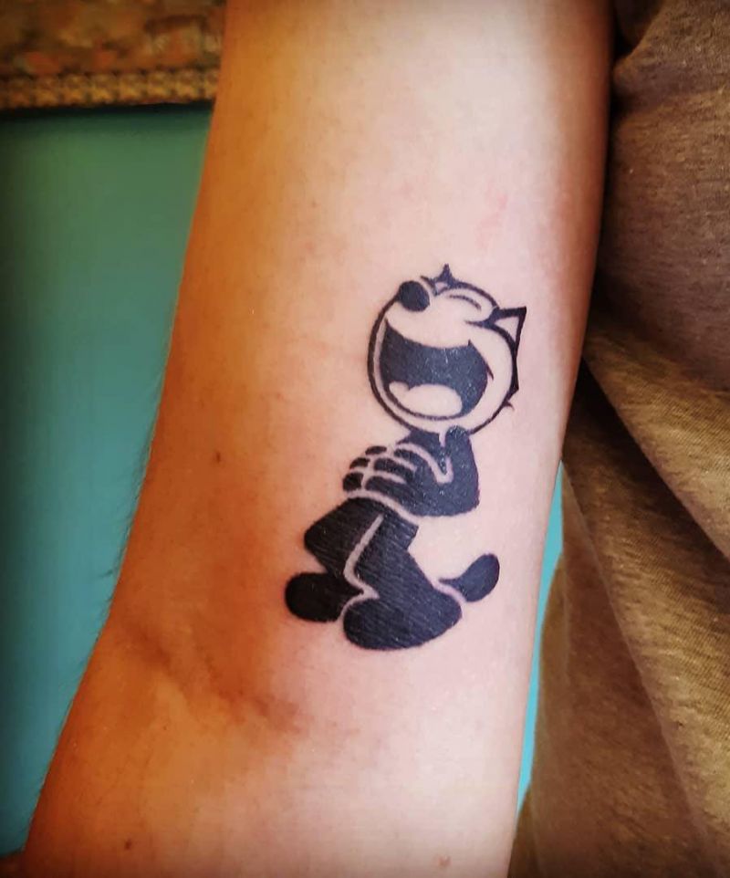 30 Cute Felix The Cat Tattoos You Must Love