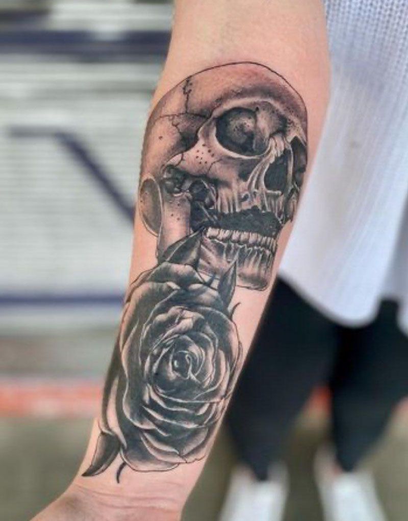 30 Unique Flower Skull Tattoos You Can Copy