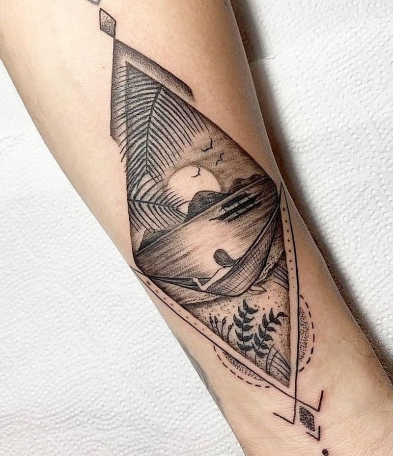 30 Gorgeous Hammock Tattoos You Can Copy