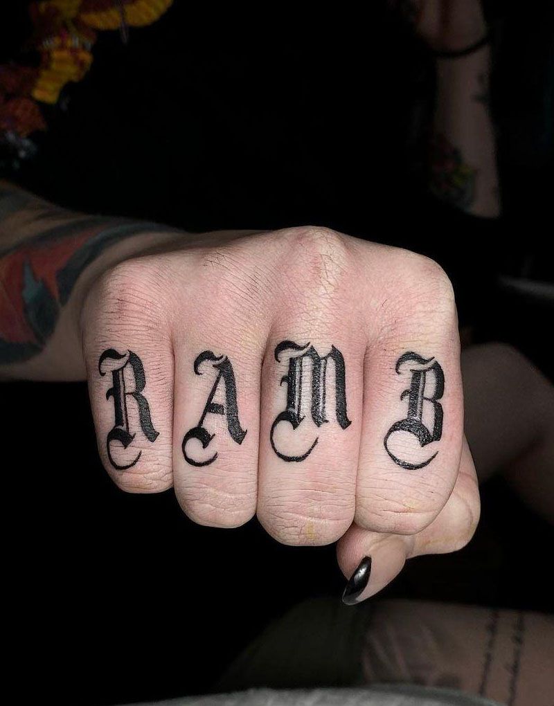 30 Perfect Knuckle Tattoos for Your Inspiration