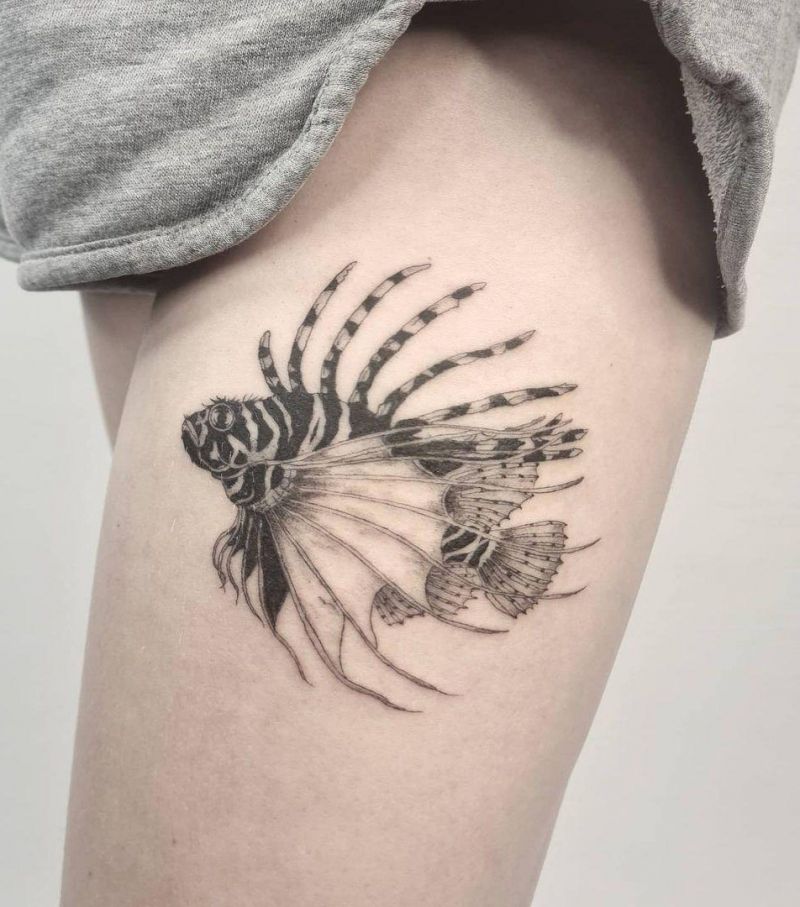 30 Gorgeous Lionfish Tattoos You Must Love