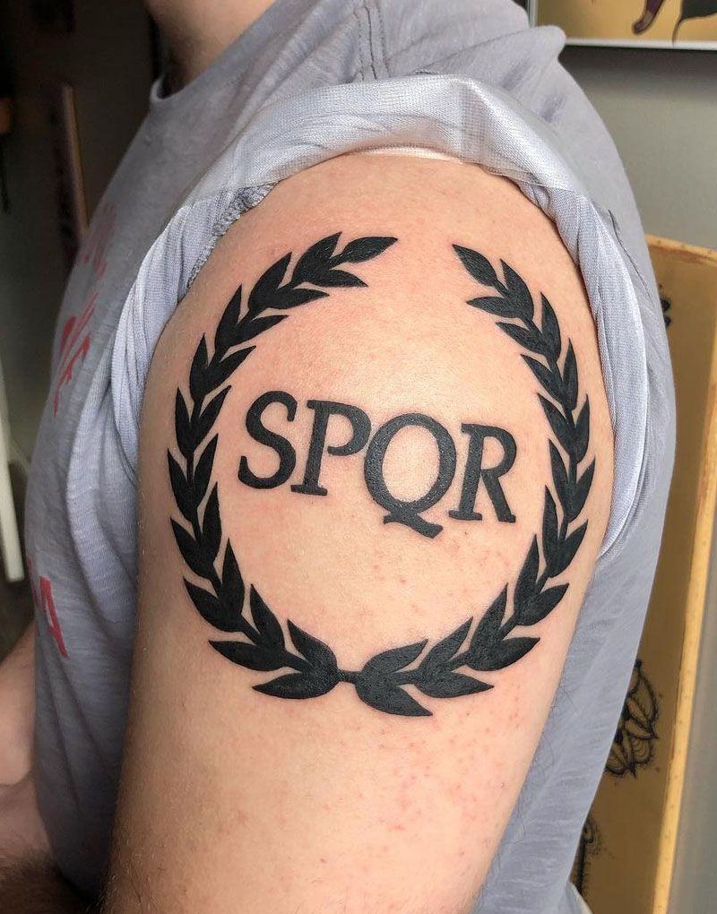 30 Unique SPQR Tattoos You Must See