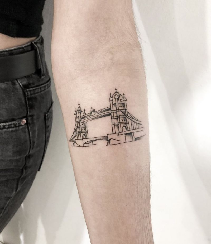 30 Pretty Bridge Tattoos for Your Inspiration