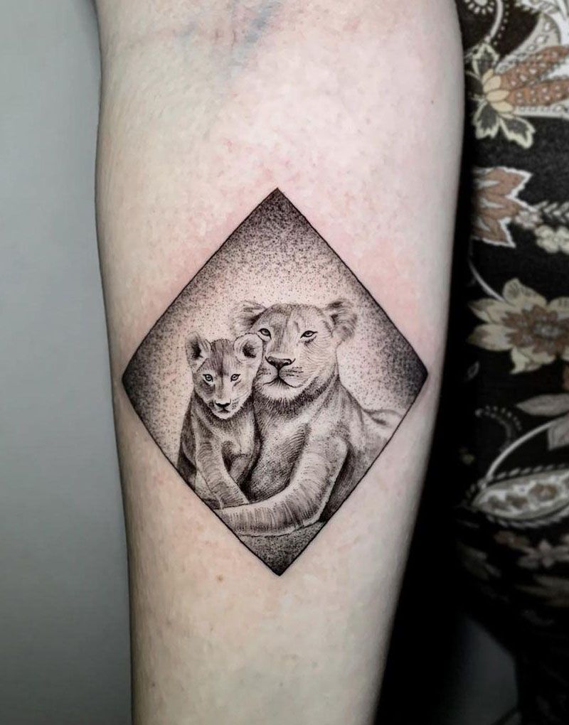 30 Cute Lion Cub Tattoos You Will Love