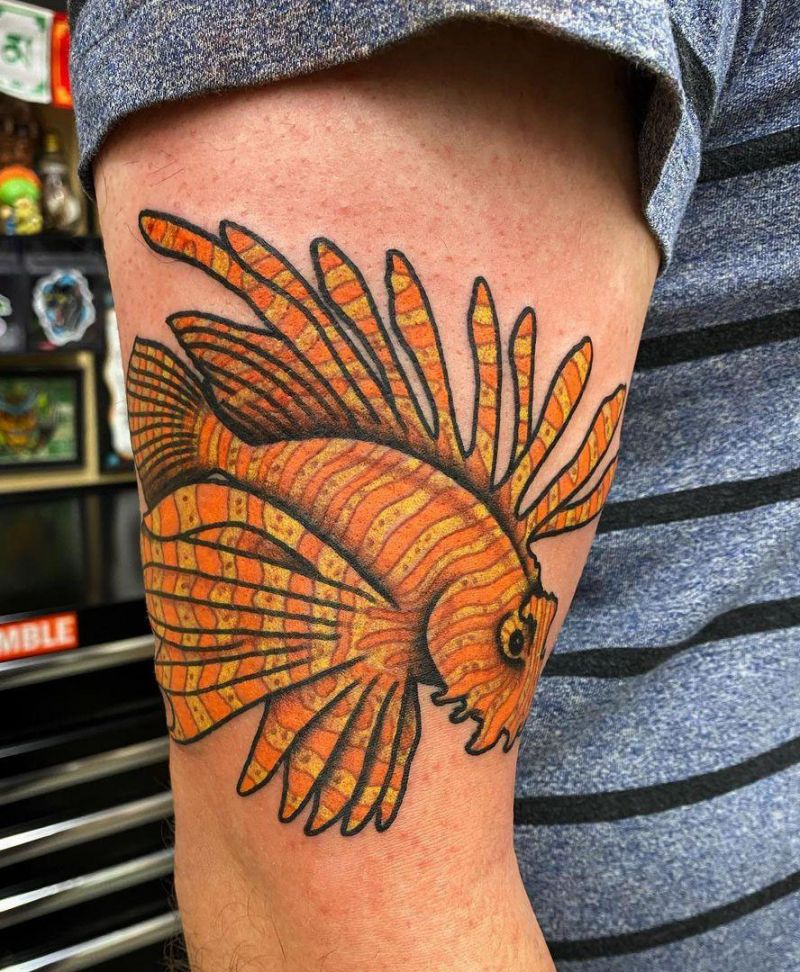 30 Gorgeous Lionfish Tattoos You Must Love