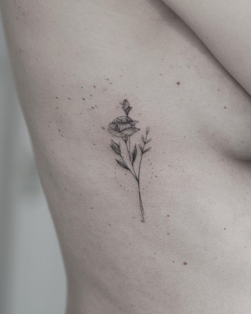 30 Pretty Lisianthus Tattoos You Must See