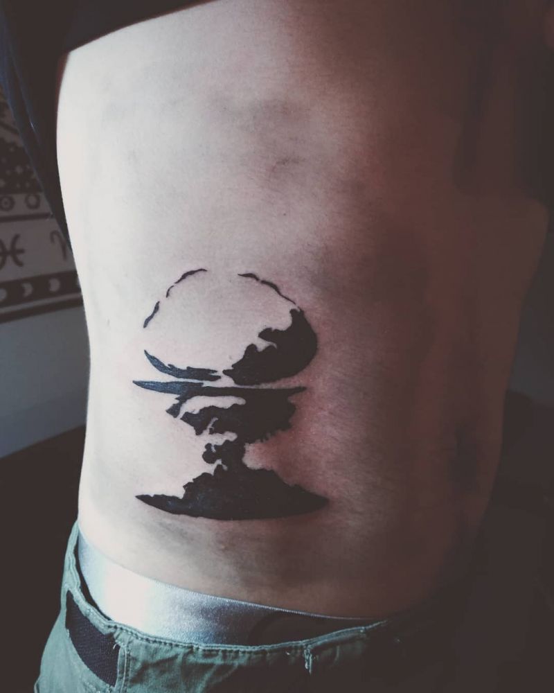 30 Gorgeous Mushroom Cloud Tattoos You Must Love