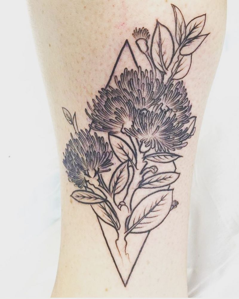 30 Pretty Pohutukawa Tattoos You Can Copy