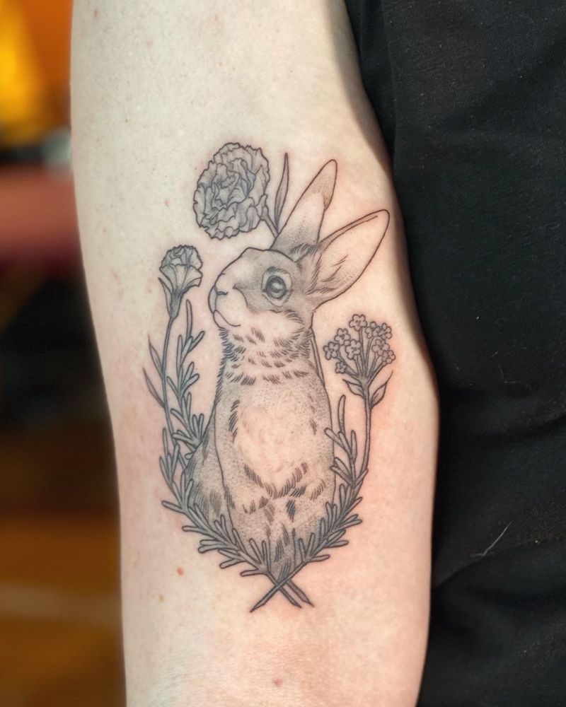 30 Wonderful Rabbit Tattoos Make You Attractive