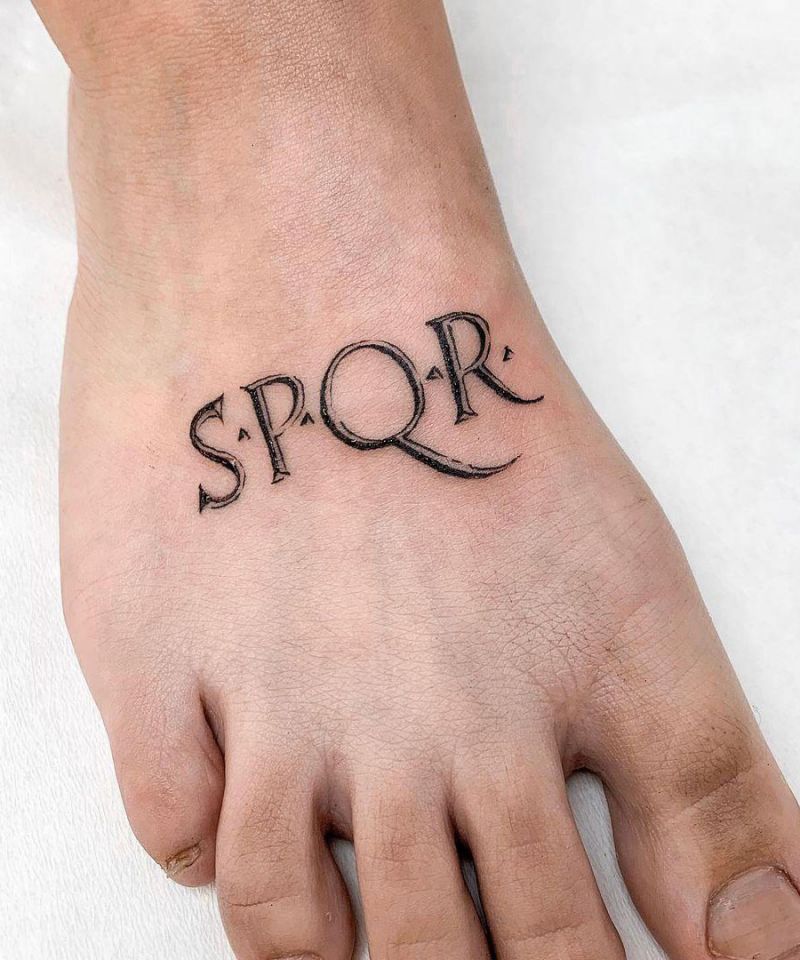 30 Unique SPQR Tattoos You Must See