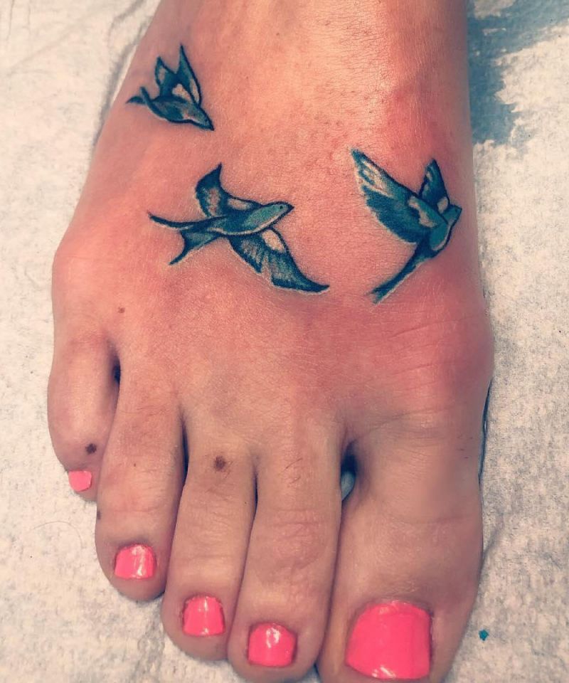 30 Pretty Three Birds Tattoos You Must Love