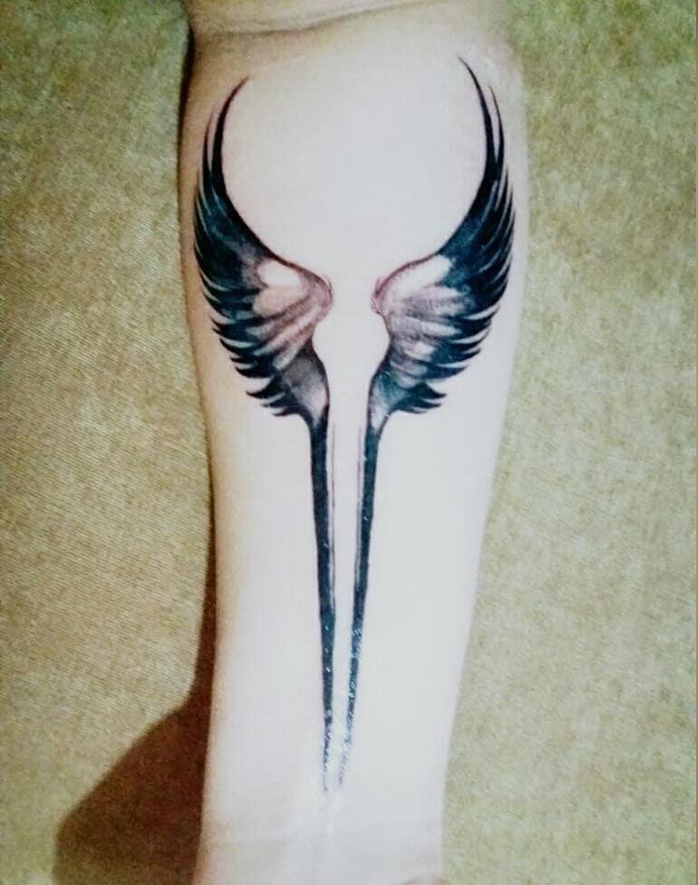 30 Pretty Valkyrie Wings Tattoos for Your Inspiration
