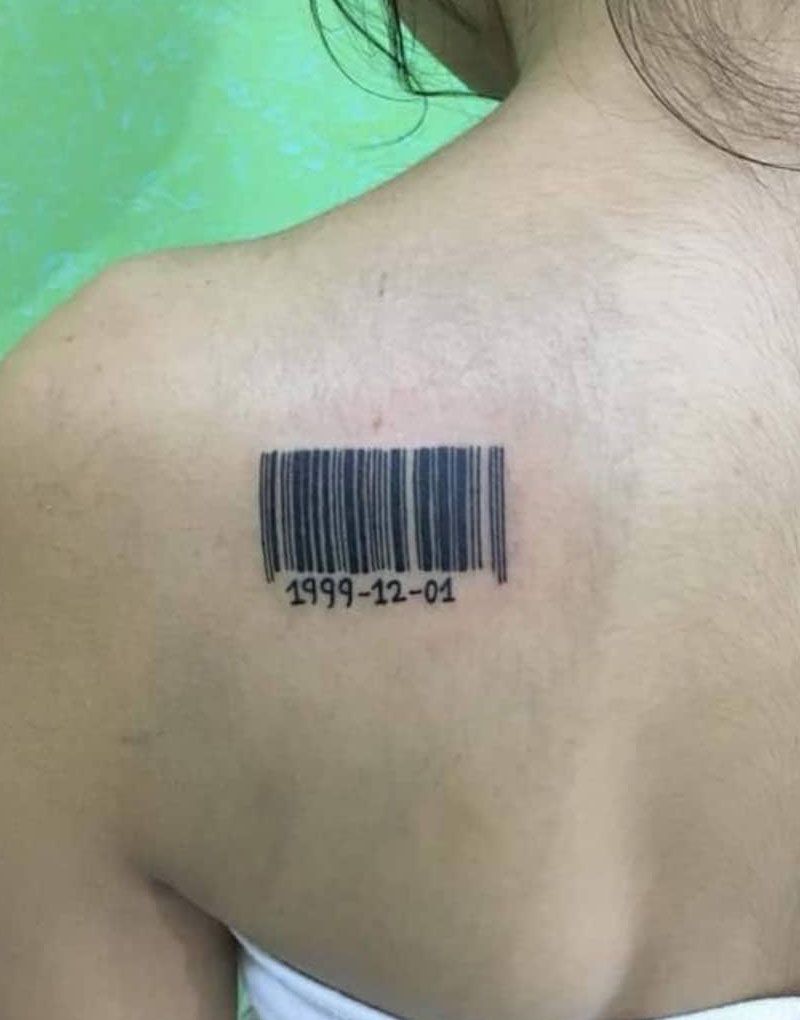 30 Unique Barcode Tattoos You Can Copy