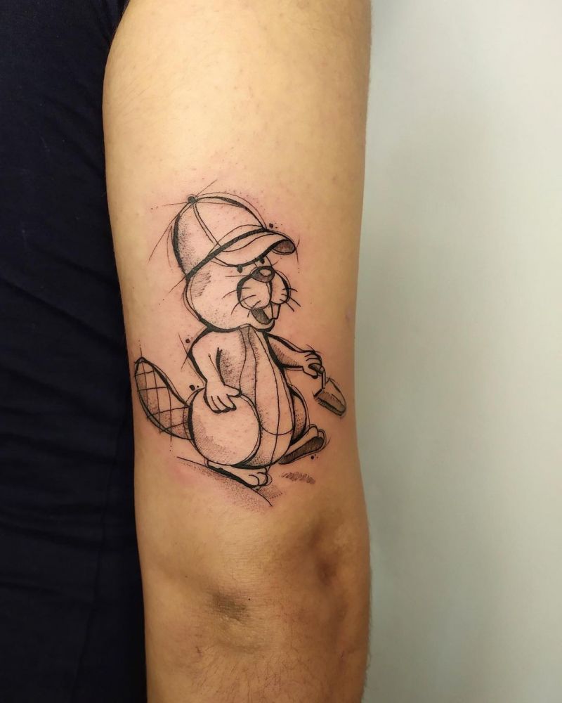 30 Cute Beaver Tattoos You Can’t Miss