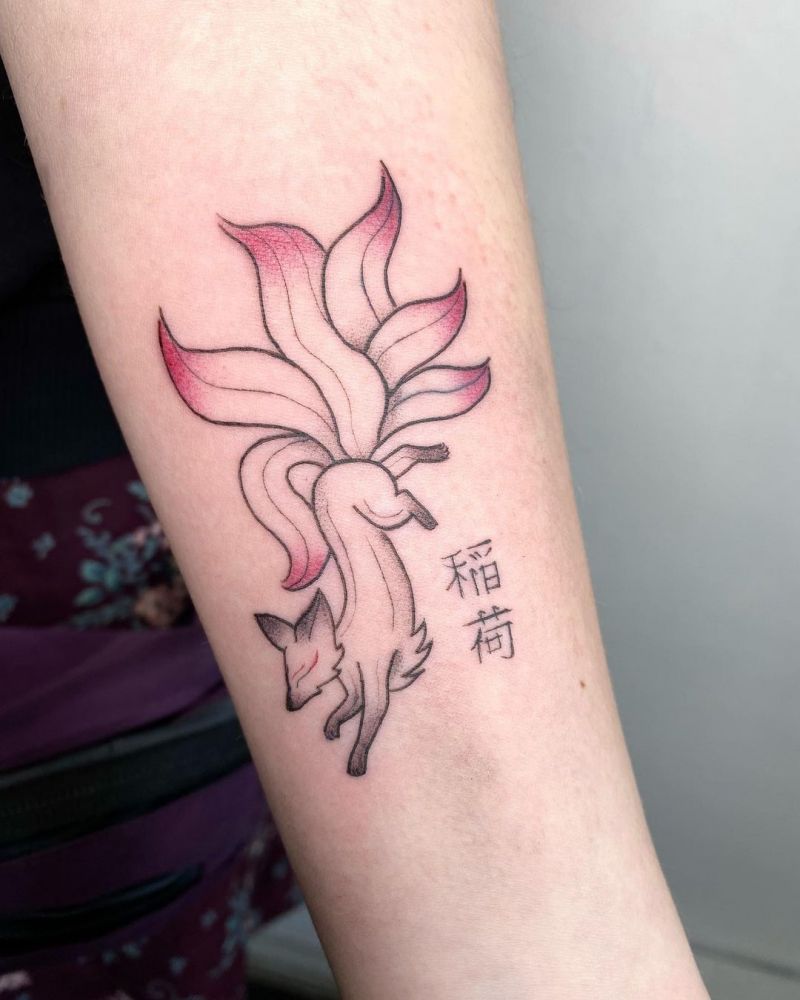 30 Pretty Kitsune Tattoos You Can Copy