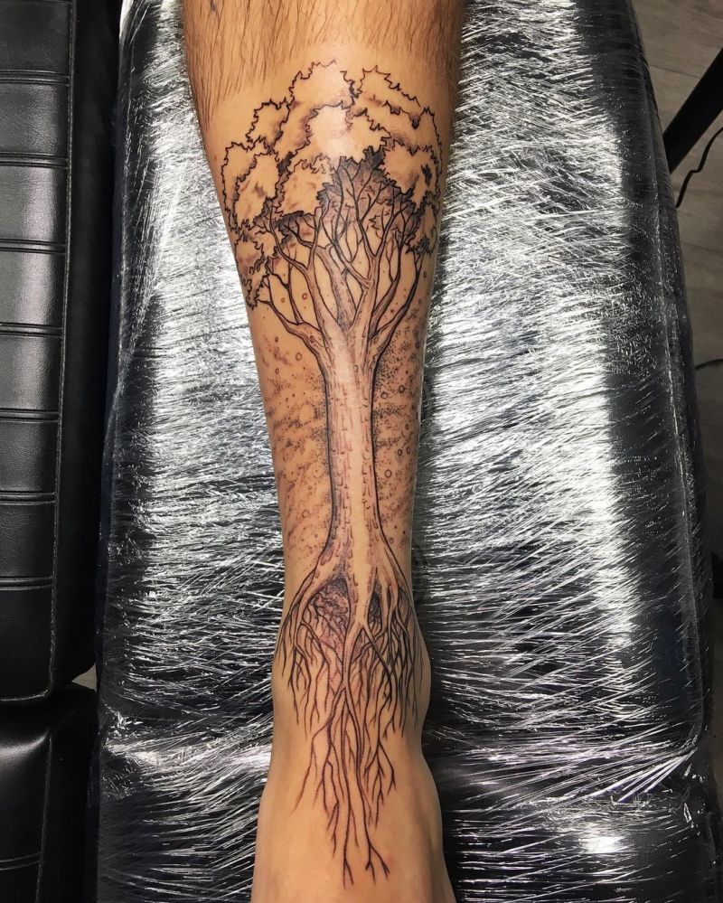 30 Gorgeous Maple Tree Tattoos to Inspire You