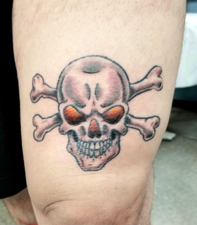 30 Gorgeous Skull and Crossbones Tattoos You Can’t Miss