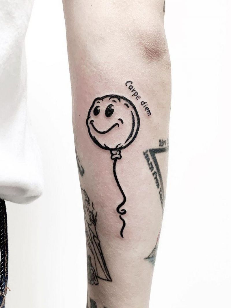 30 Pretty Smiley Face Tattoos You Can Copy