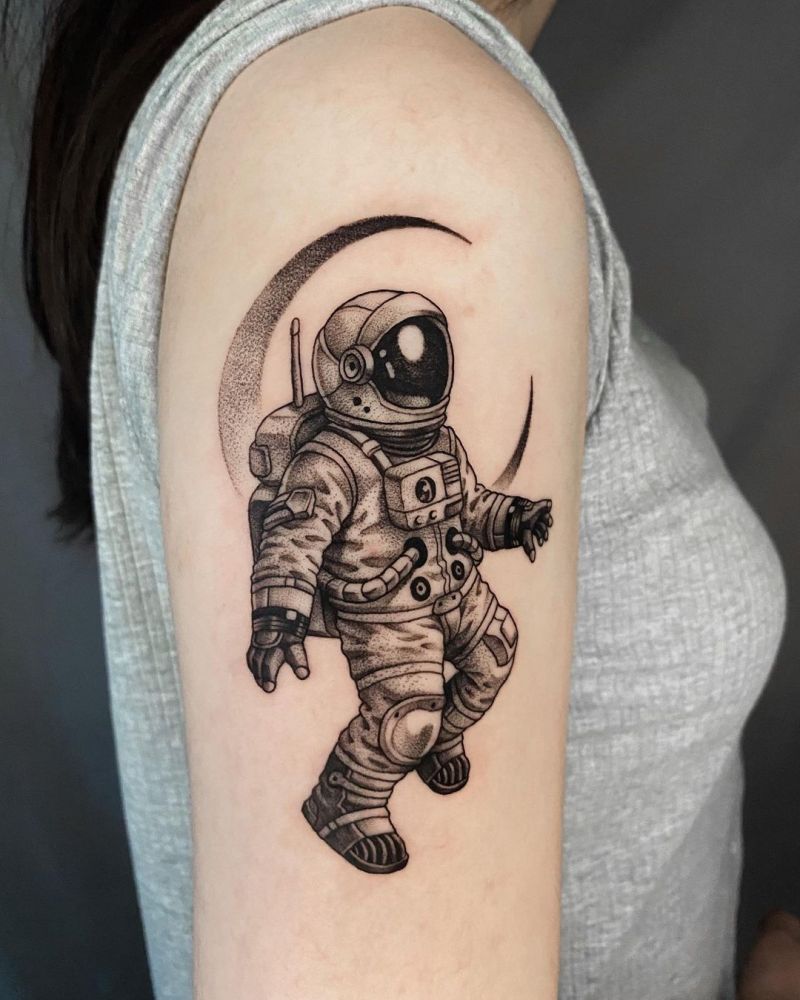 30 Pretty Astronaut Tattoos You Must Try