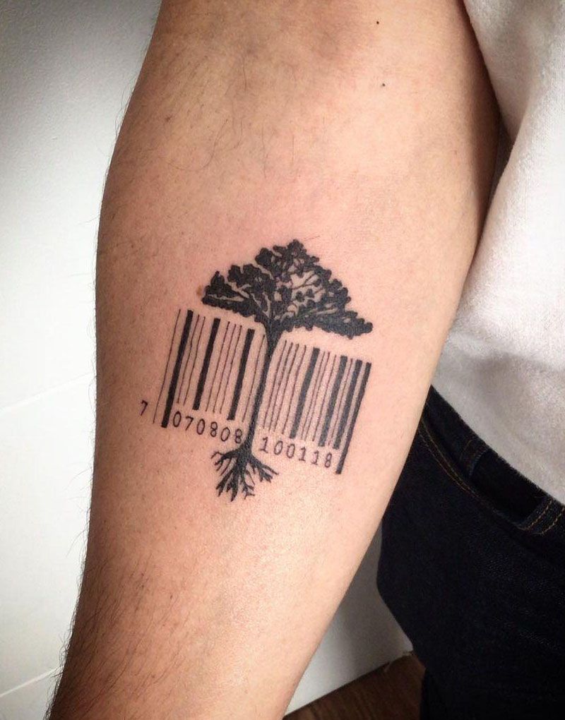 30 Unique Barcode Tattoos You Can Copy