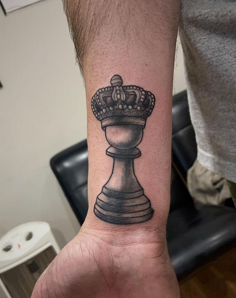 30 Pretty Chess Tattoos You Will Love