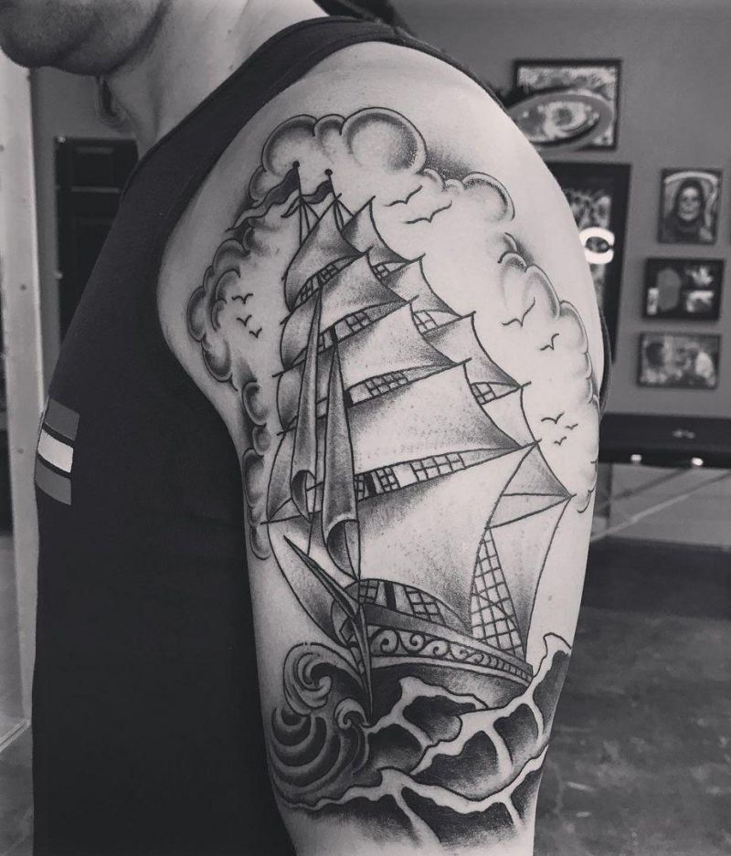 30 Gorgeous Clipper Tattoos You Can’t Miss