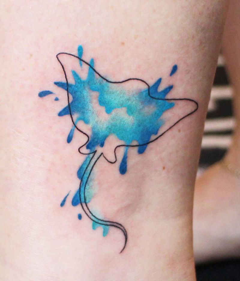 30 Pretty Eagle Ray Tattoos for Your Inspiration