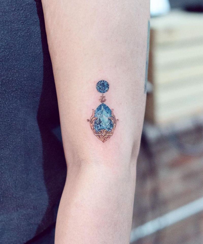 30 Gorgeous Gemstone Tattoos You Must See