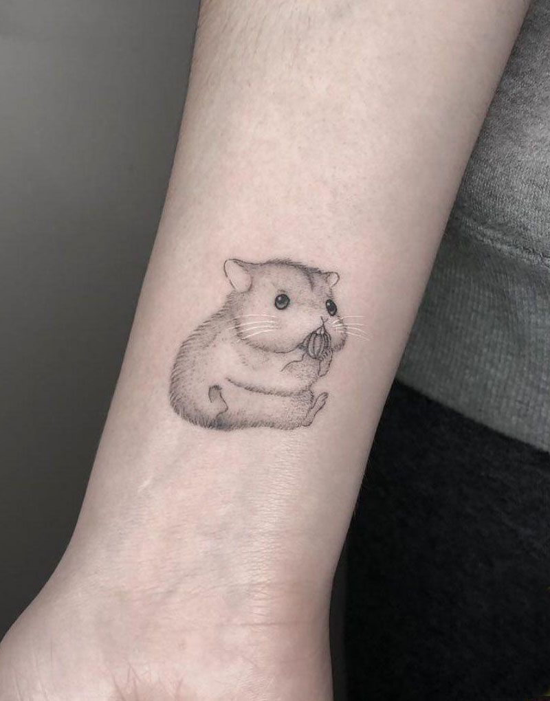 30 Cute Hamster Tattoos You Must See