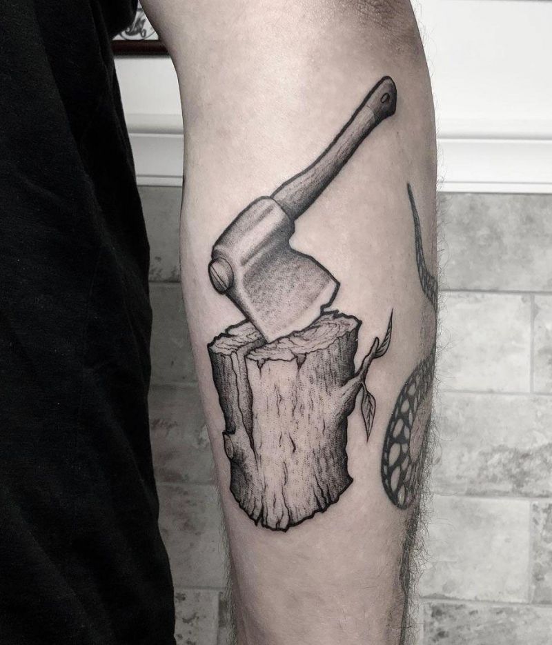 30 Gorgeous Hatchet Tattoos to Inspire You