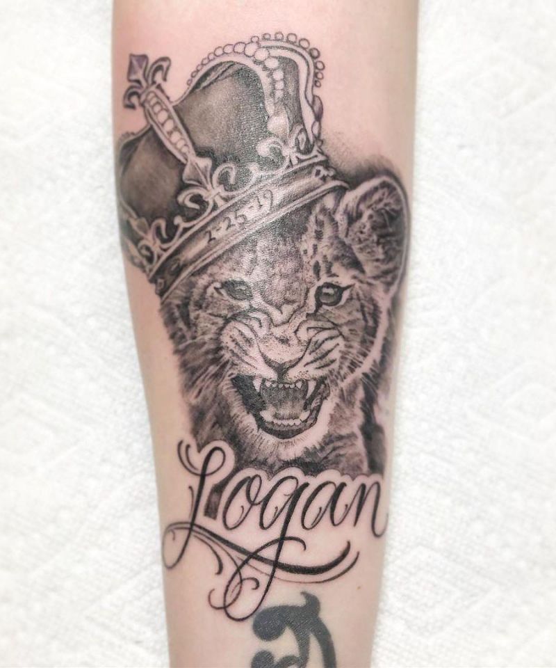 30 Cute Lion Cub Tattoos You Will Love