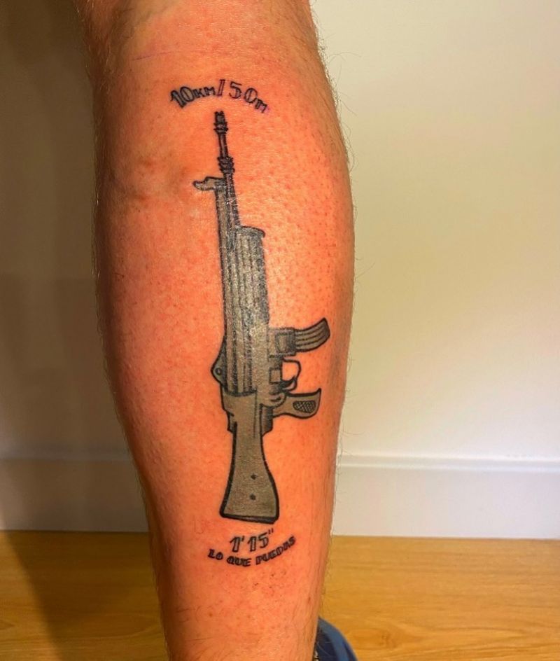 30 Pretty Rifle Tattoos You Can Copy